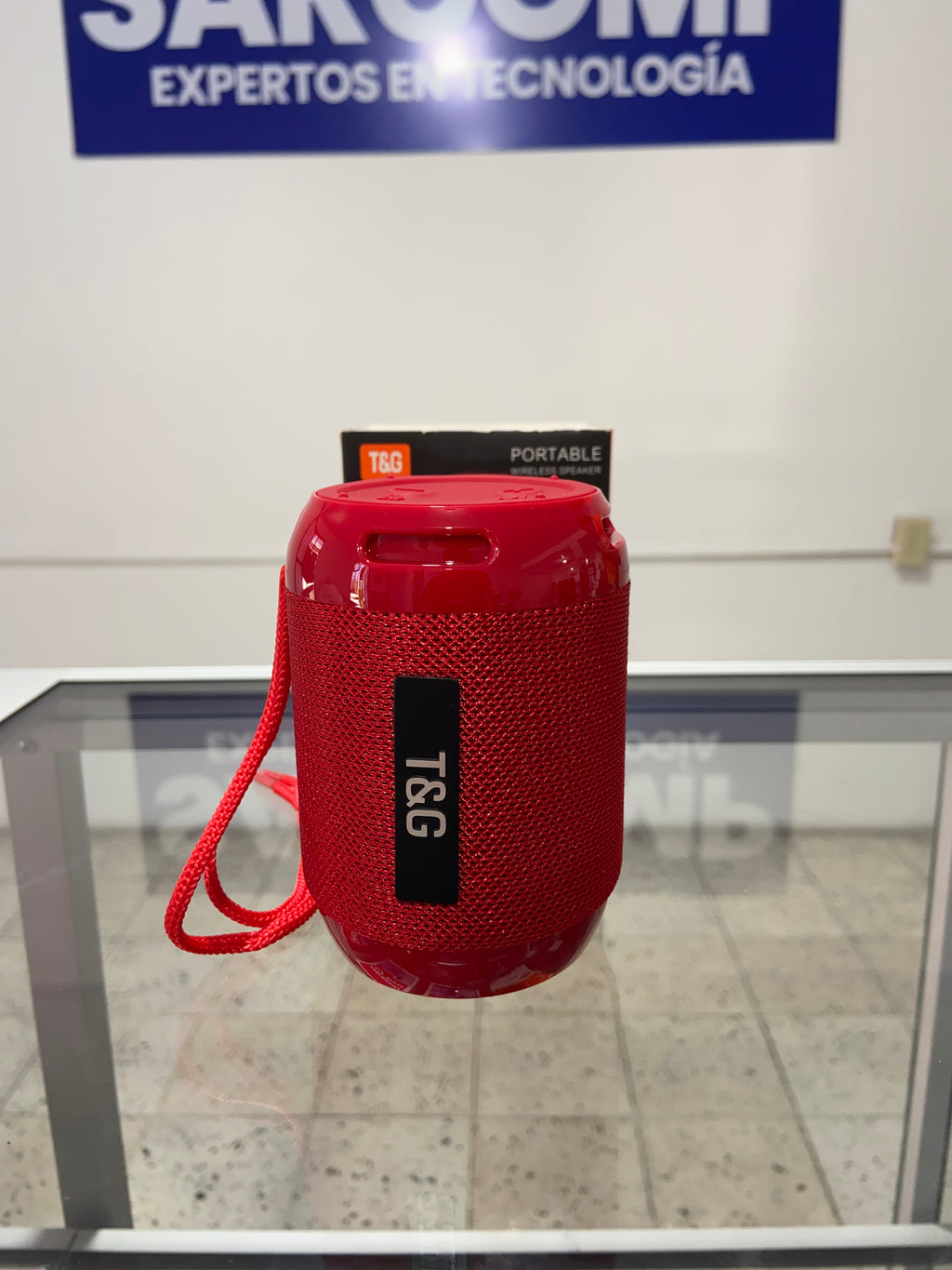 Mini altavoz portátil inalámbrico T&G TG-129|Disponible en color Negro y Rojo