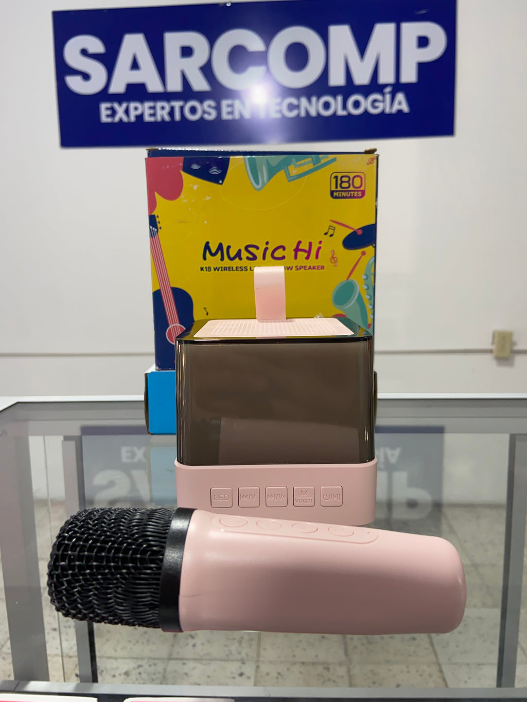 Mini Parlantes Music Hi con Micrófono