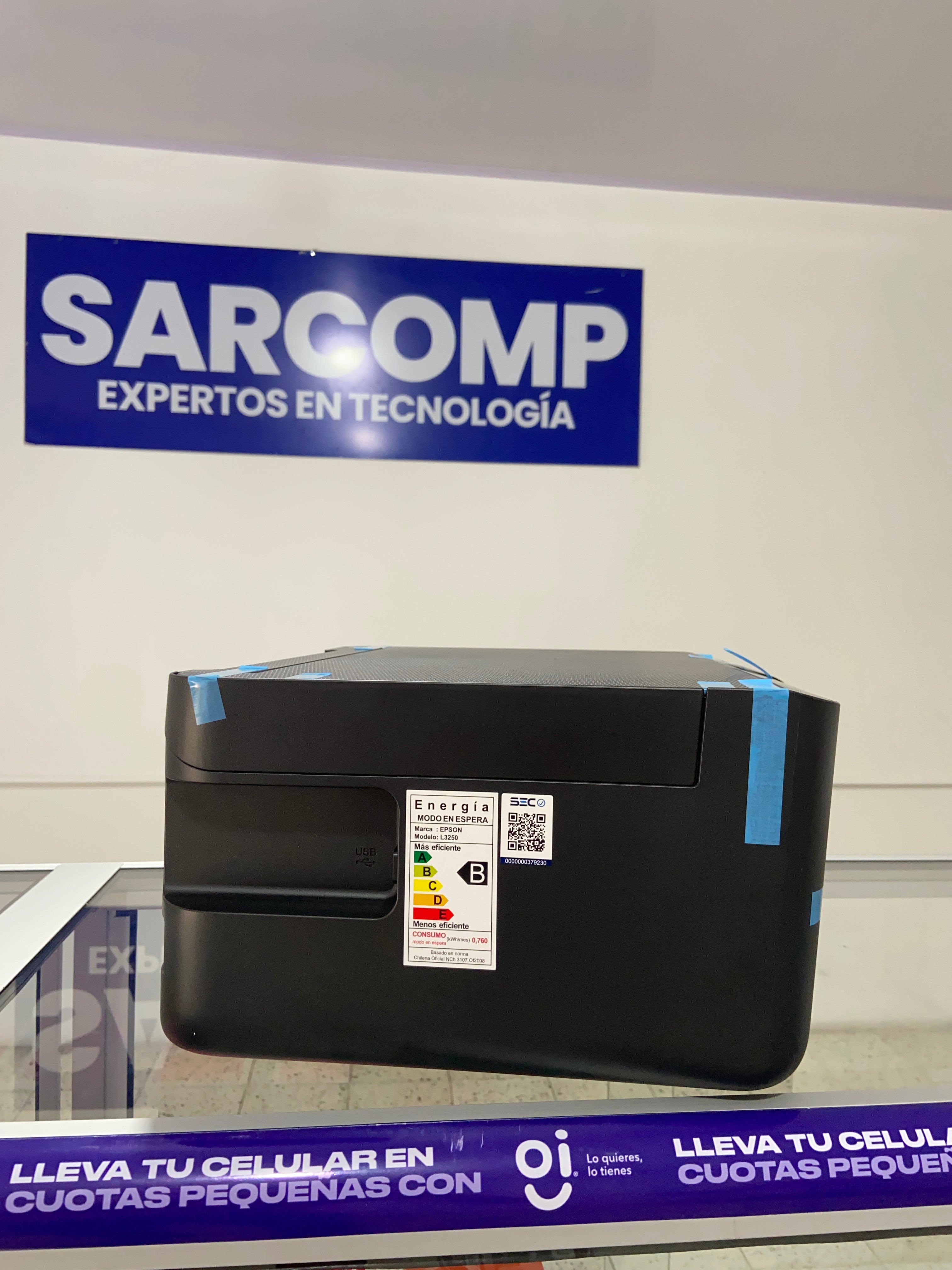 Impresora multifuncional 3 en 1 Epson EcoTank L3250 con impresión 100% sin cartuchos/Wifi Inalámbrica
