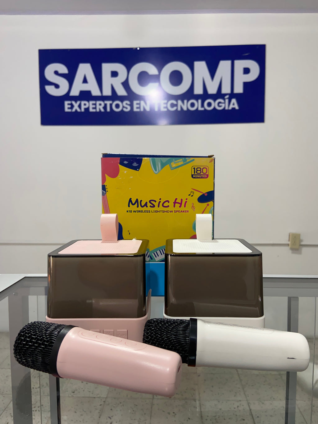 Mini Parlantes Music Hi con Micrófono