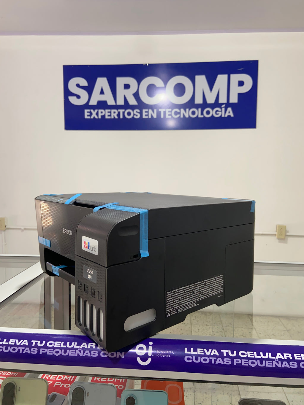 Impresora multifuncional 3 en 1 Epson EcoTank L3250 con impresión 100% sin cartuchos/Wifi Inalámbrica