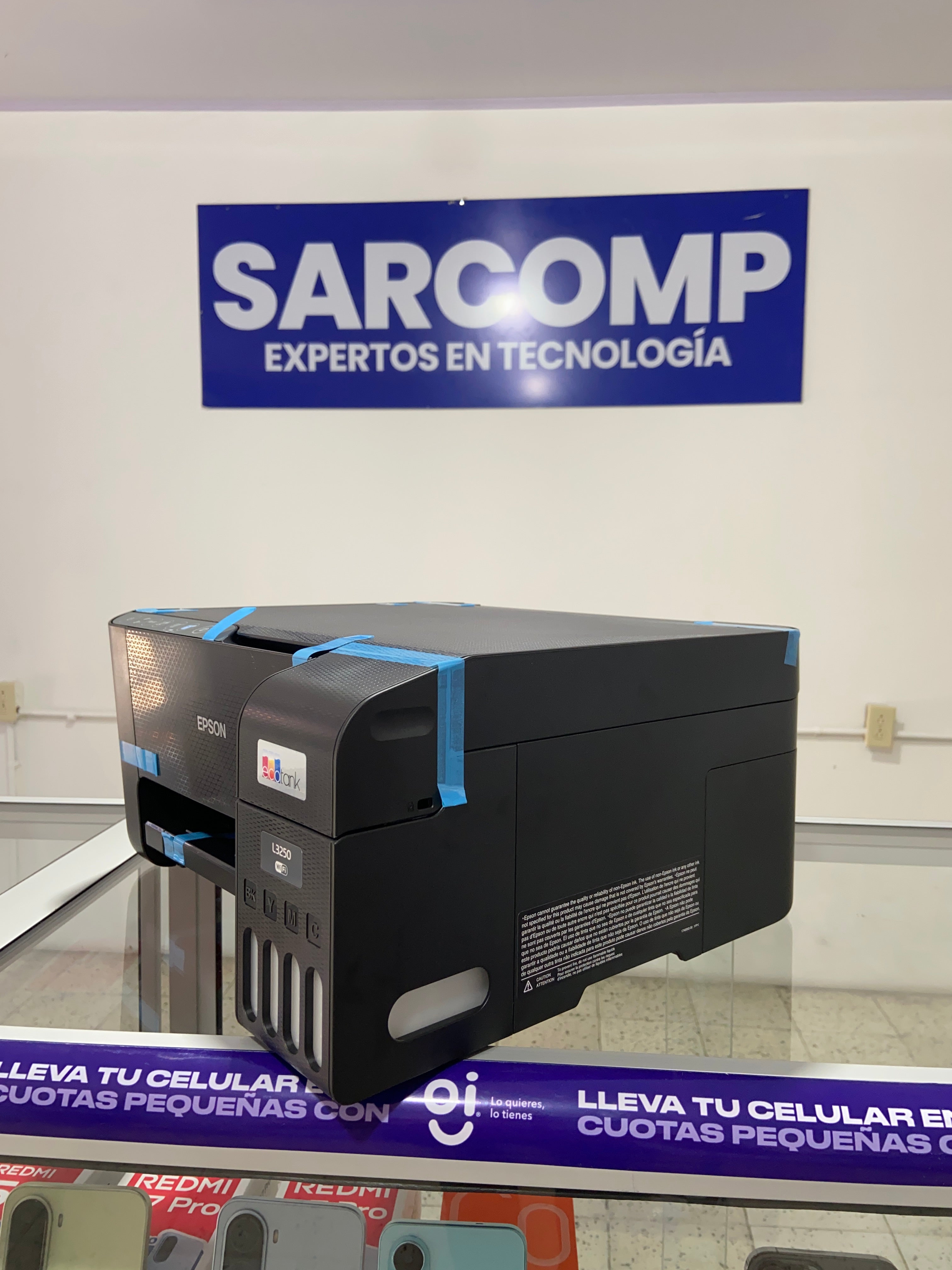 Impresora multifuncional 3 en 1 Epson EcoTank L3250 con impresión 100% sin cartuchos/Wifi Inalámbrica