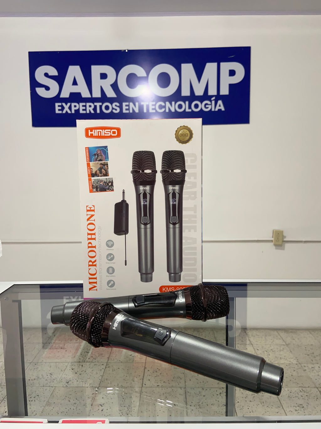 MICRÓFONOS KMS-902MC| Sistema doble de micrófonos inalámbricos profesionales Kimiso