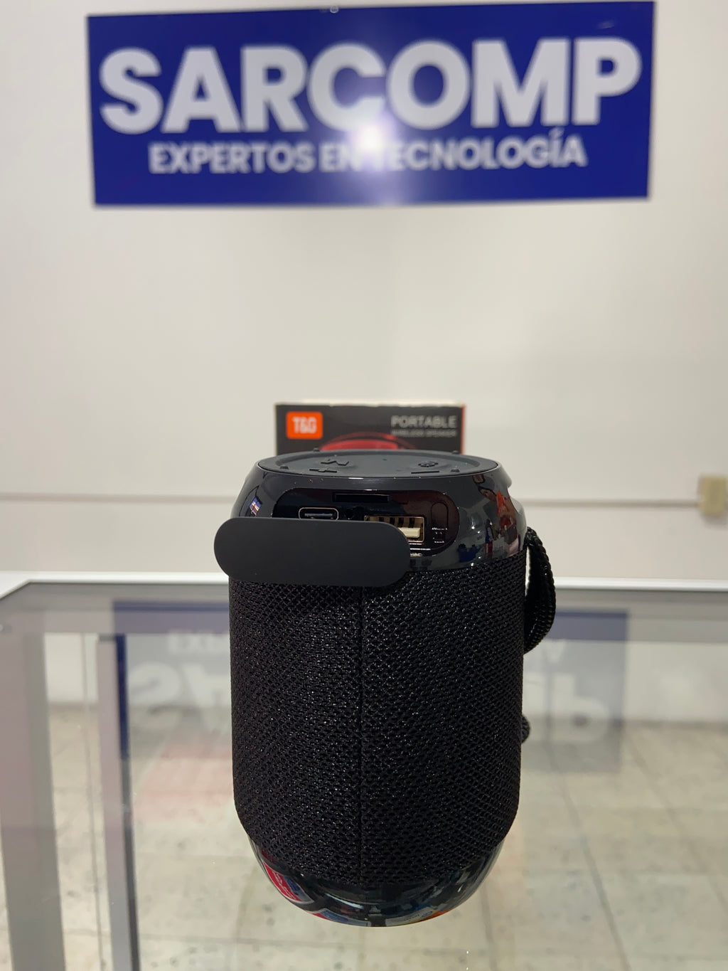 Mini altavoz portátil inalámbrico T&G TG-129|Disponible en color Negro y Rojo
