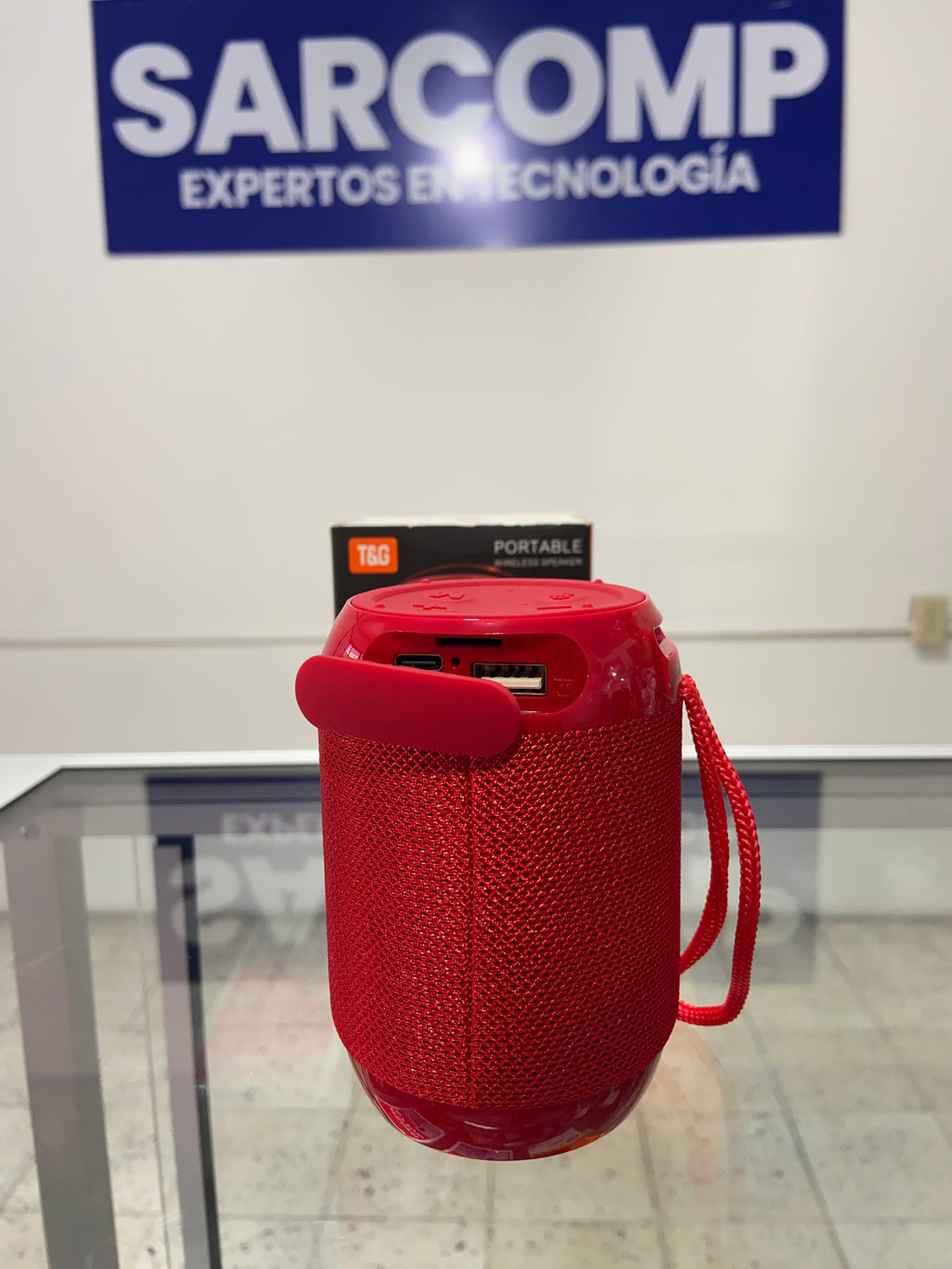 Mini altavoz portátil inalámbrico T&G TG-129|Disponible en color Negro y Rojo