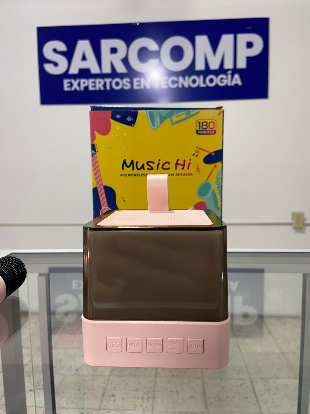 Mini Parlantes Music Hi con Micrófono