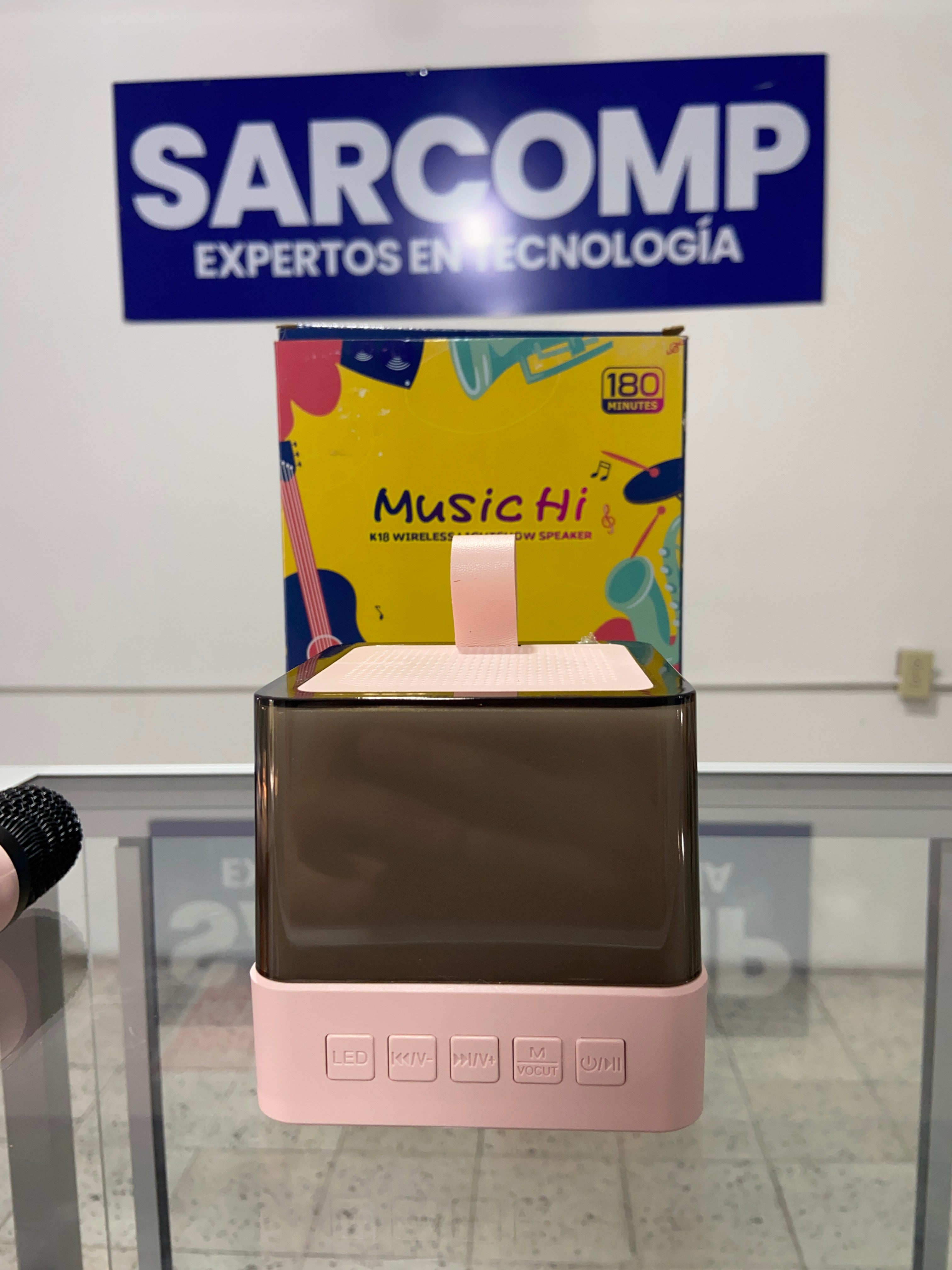 Mini Parlantes Music Hi con Micrófono